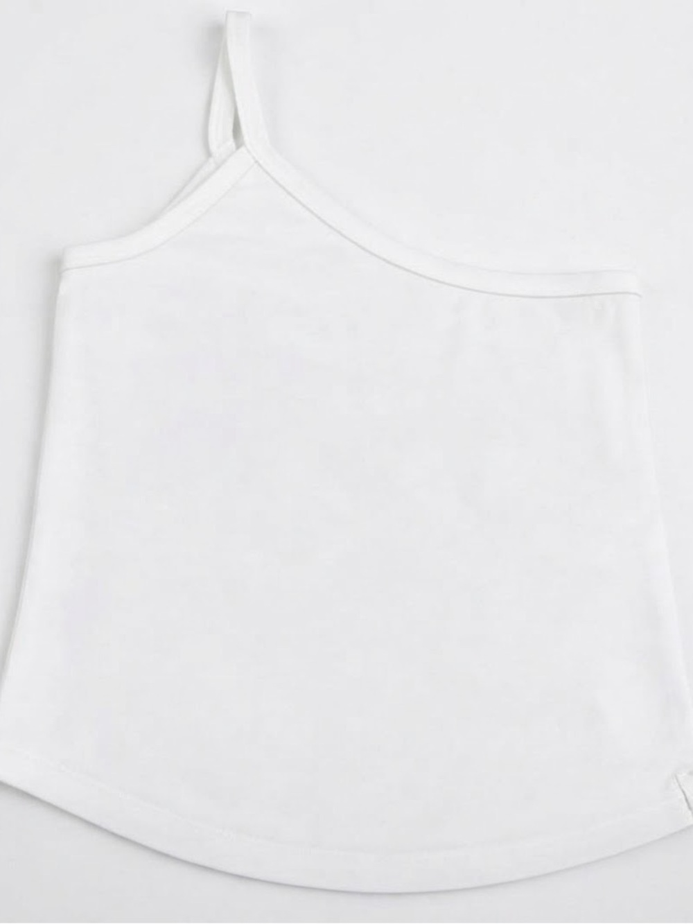Free People White One-Shoulder Cami